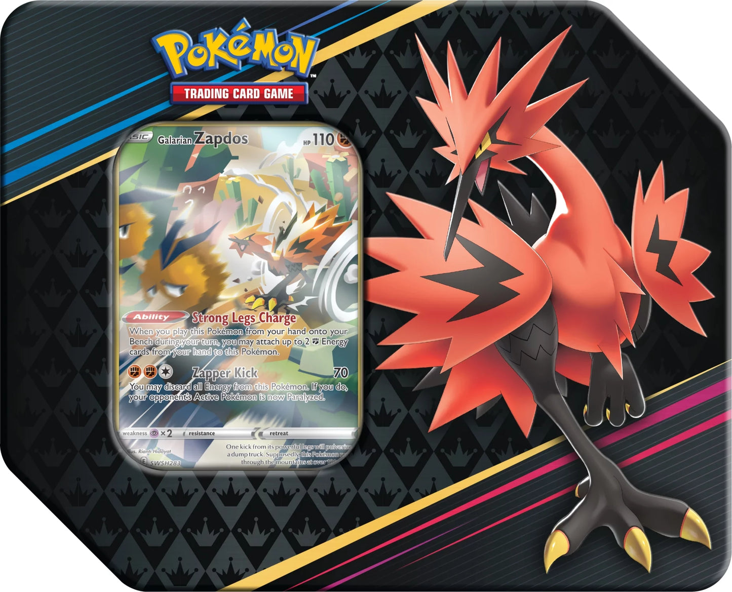 POKEMON SAS12.5 CROWN ZENITH TIN - ONE at RANDOM