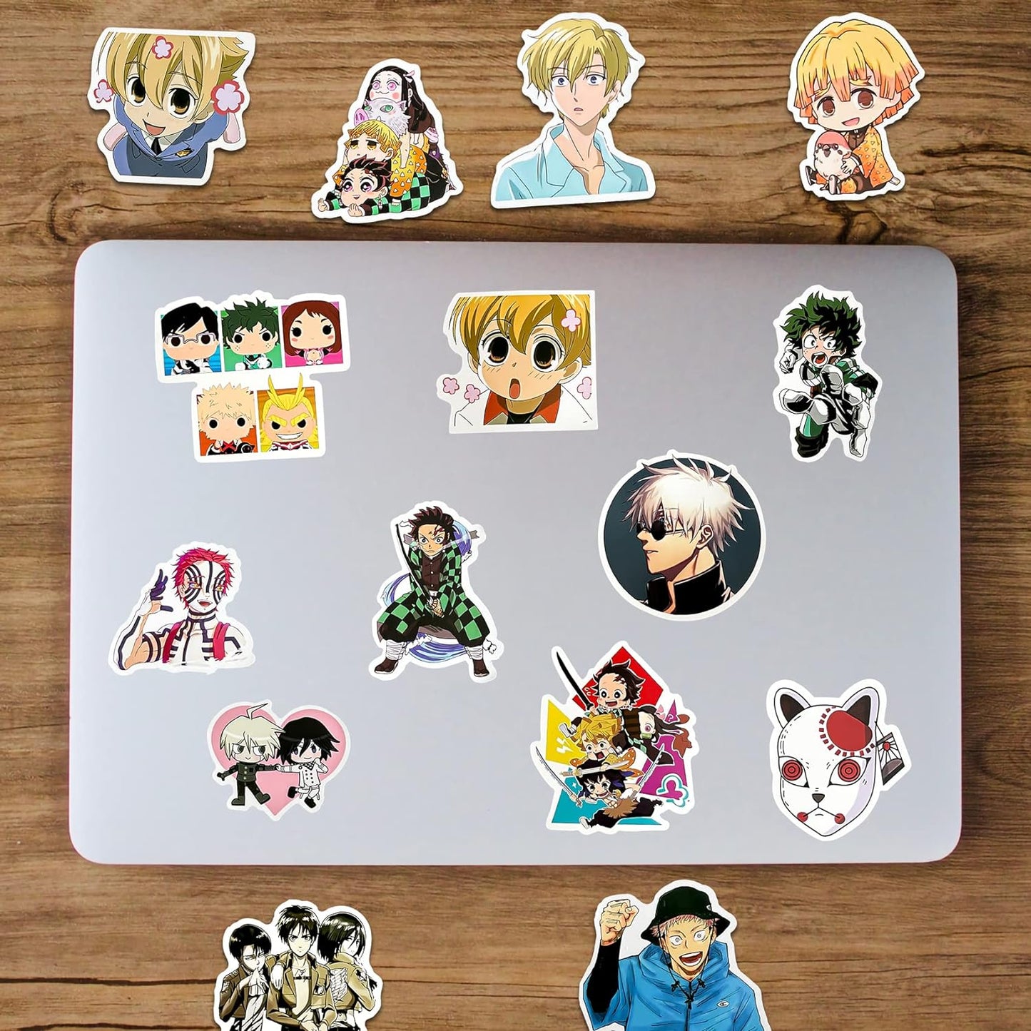 200 Pcs Classic Anime Mixed Stickers Pack, Cute Anime Stickers for Kids Teens Girls Boys, Vinyl Waterproof Manga Stickers for Water Bottle Hydroflask Laptop Skateboard Computer