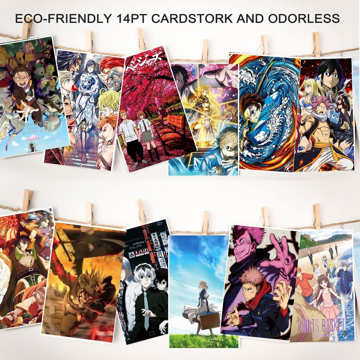 Anime Wall Collage Kit Aesthetic 60 PCS Anime Room Decor 4.2X6.2 Inch Small Anime Posters Manga Collage Kit, Anime Pictures for Wall Collage Kit