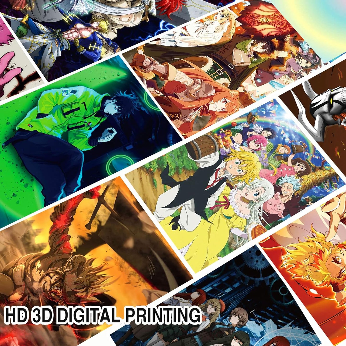 Anime Wall Collage Kit Aesthetic 60 PCS Anime Room Decor 4.2X6.2 Inch Small Anime Posters Manga Collage Kit, Anime Pictures for Wall Collage Kit