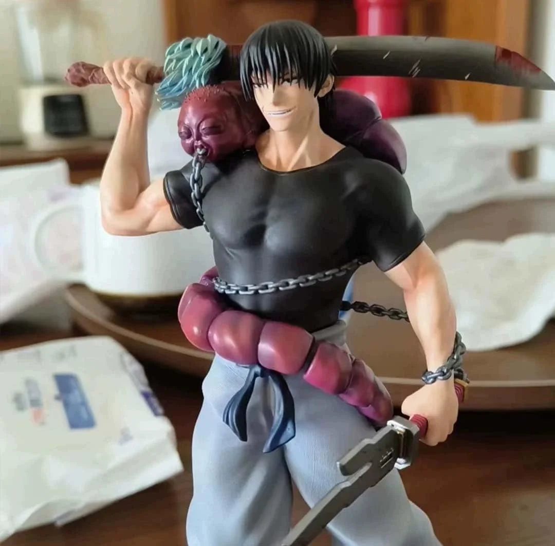 JJK New 2025 Fushiguro Toji Figure Statue JJK Figure Model, 22Cm Standing Pose Anime Action Figure JJK Fushiguro Toji Statue Handmade Collectible Desktop Decoration Gifts JJK Toys Action Figures