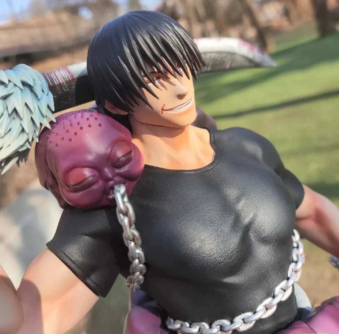 JJK New 2025 Fushiguro Toji Figure Statue JJK Figure Model, 22Cm Standing Pose Anime Action Figure JJK Fushiguro Toji Statue Handmade Collectible Desktop Decoration Gifts JJK Toys Action Figures