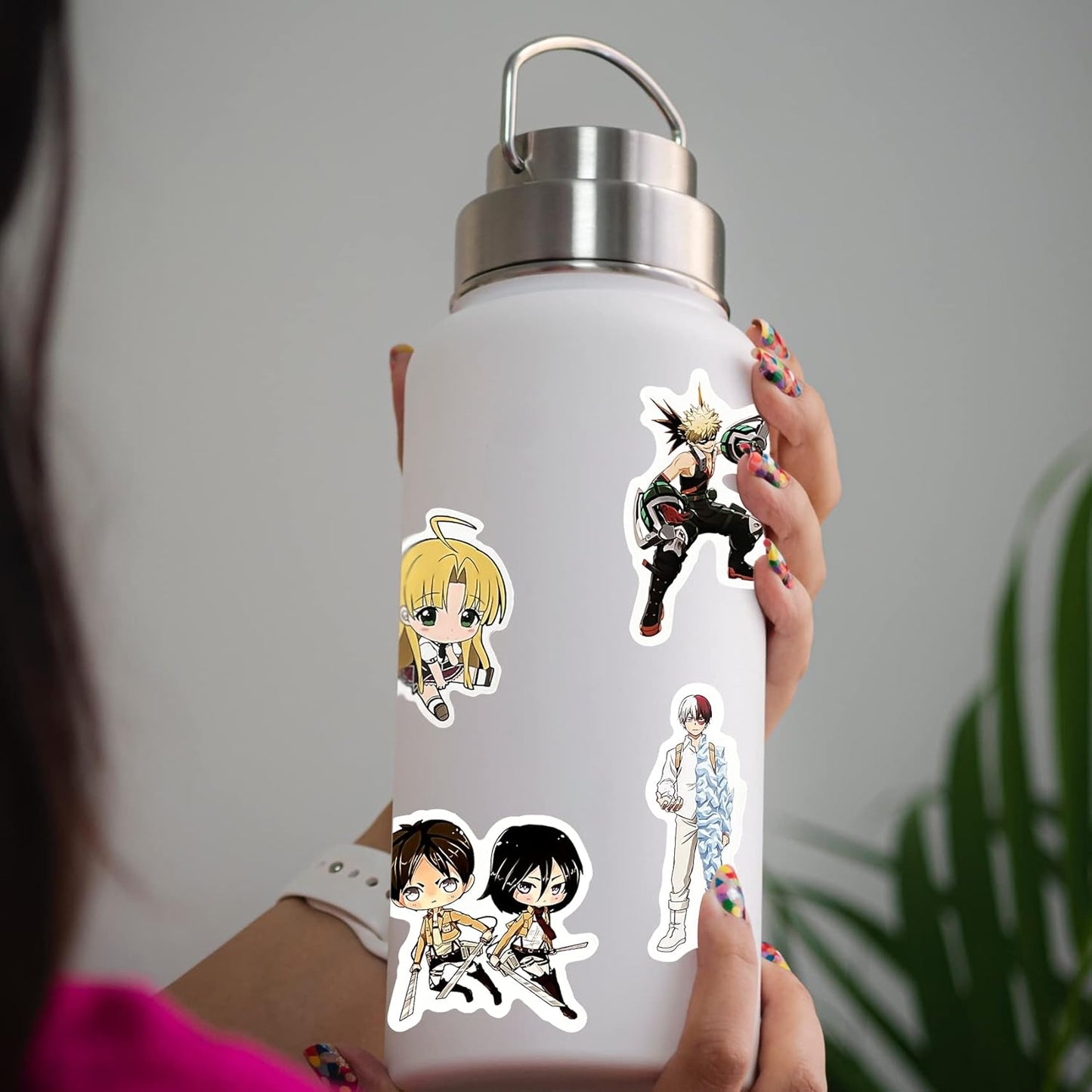 200 Pcs Classic Anime Mixed Stickers Pack, Cute Anime Stickers for Kids Teens Girls Boys, Vinyl Waterproof Manga Stickers for Water Bottle Hydroflask Laptop Skateboard Computer